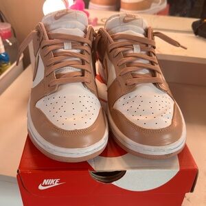 Nike Women’s Tan and White Sneakers
